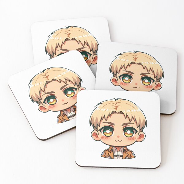 Item preview, Chibi Reiner from AOT, Kawaii Anime Design, Fan Art designed and sold by ShamanIwoArt.