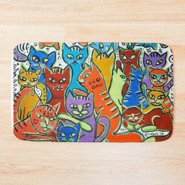Item preview, Cats Abstract Painting designed and sold by VolynskaDesign.