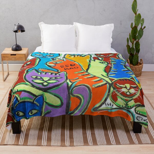 Item preview, Cats Abstract Painting designed and sold by VolynskaDesign.