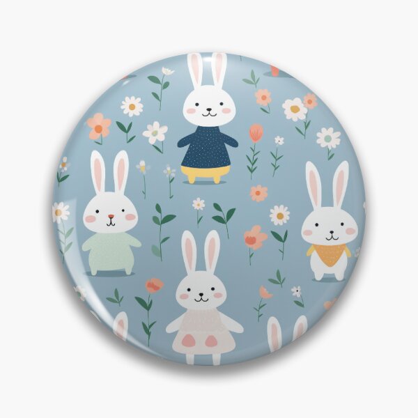 Item preview, a cute rabbit pattern that repeats over and over again designed and sold by jinbear.