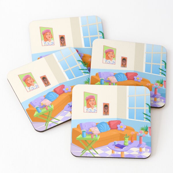 Item preview, Interior design, loft apartment, quirky, pastel, home decor designed and sold by Tickled Spink Studios.