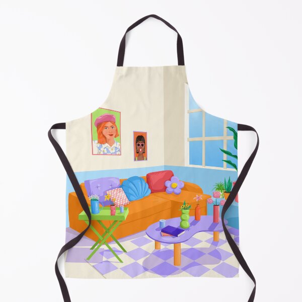Item preview, Interior design, loft apartment, quirky, pastel, home decor designed and sold by Tickled Spink Studios.