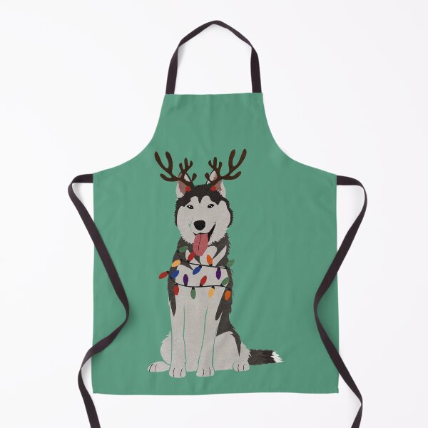 Item preview, Christmas Husky with Reindeer Antlers: I designed and sold by reddogbuckeye.