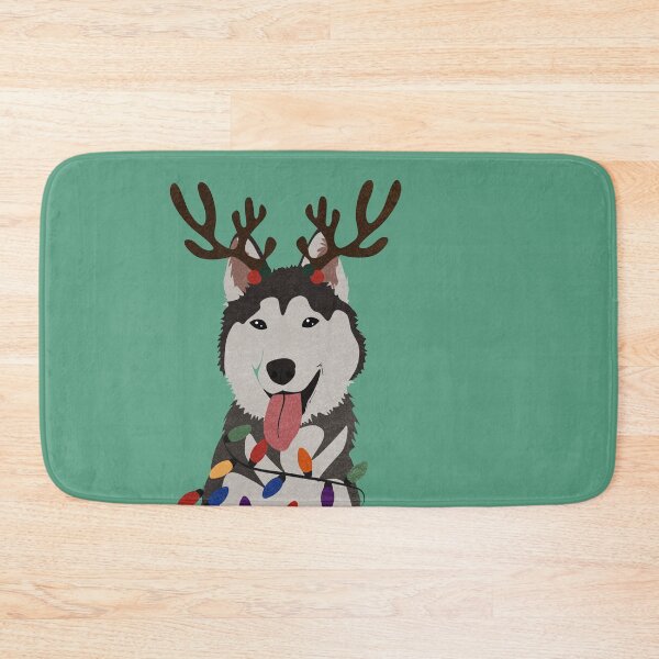 Item preview, Christmas Husky with Reindeer Antlers: I designed and sold by reddogbuckeye.