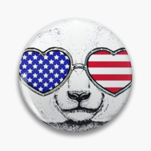 Item preview, Polar Bear in Stars and Stripes Style designed and sold by Mahe Jabeen.
