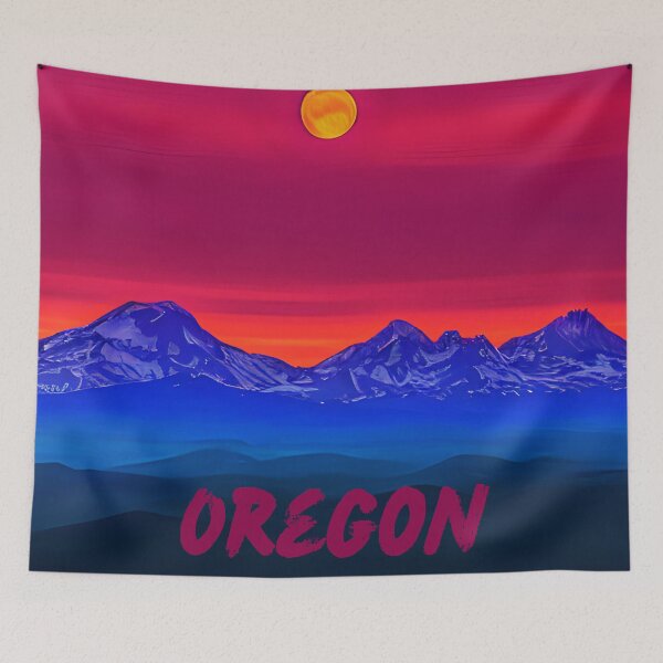 Item preview, Three Sisters Oregon In An Oil Painting Design designed and sold by OregonsOwn.