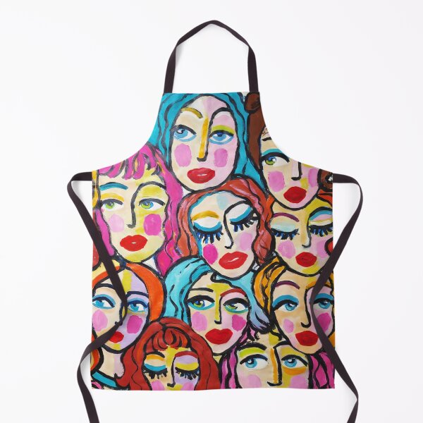 Item preview, Faces Girls Abstract Painting designed and sold by VolynskaDesign.