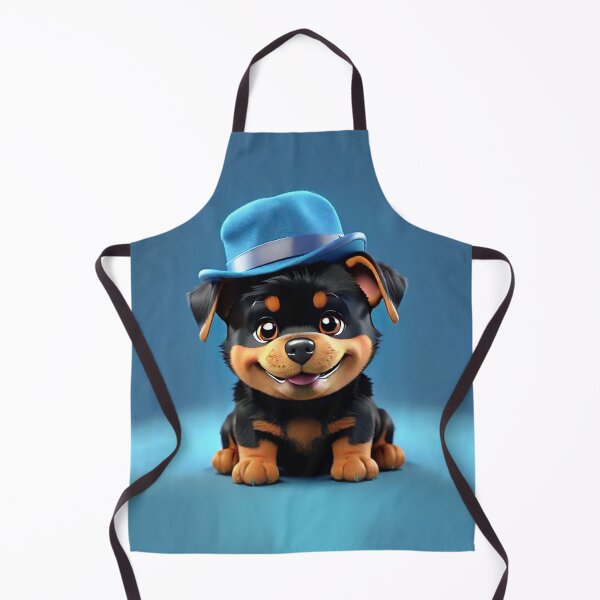 Item preview, Cute smiling cartoon Rottweiler dog designed and sold by Colorful-Worlds.