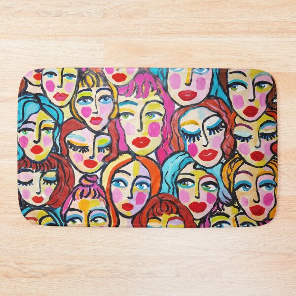 Item preview, Faces Girls Abstract Painting designed and sold by VolynskaDesign.