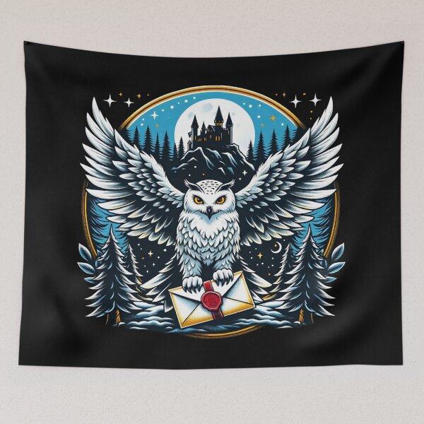 Item preview, An Owl Messenger in a Mystical Night - Fantasy designed and sold by Fenay Designs.
