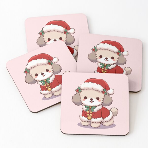 Item preview, Cute Christmas Poodle Santa designed and sold by KAI-Studio.