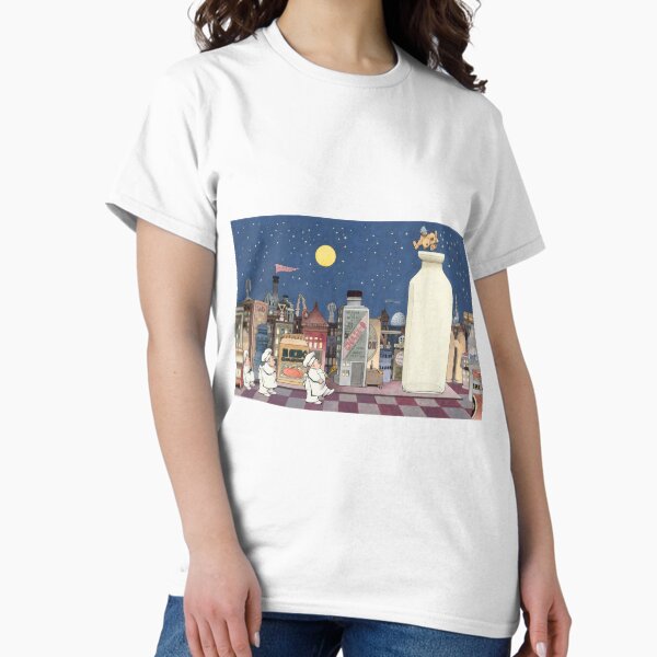 Women's T-Shirts [Out of Print] Maurice Sendak / IMAGINATION CELEBRATION Scoop Neck Tee (Midnight Navy) (Womens) Maurice Sendak