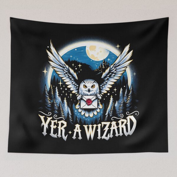 Item preview, Yer a Wizard - Owl Messenger - Fantasy designed and sold by Fenay Designs.