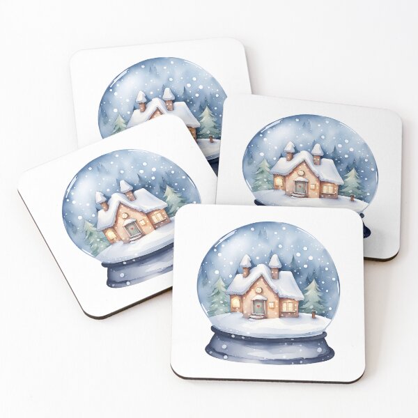 Item preview, Watercolor Snow Globe designed and sold by PixelsNonstop.