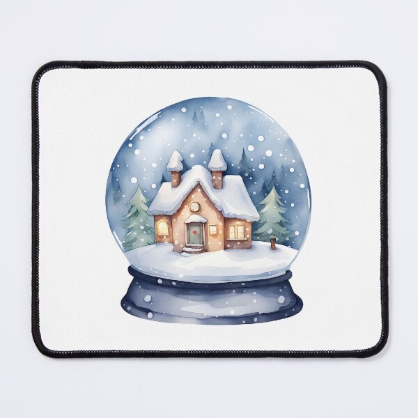 Item preview, Watercolor Snow Globe designed and sold by PixelsNonstop.