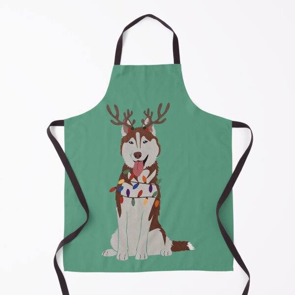 Item preview, Christmas Red Husky with Reindeer Antlers designed and sold by reddogbuckeye.
