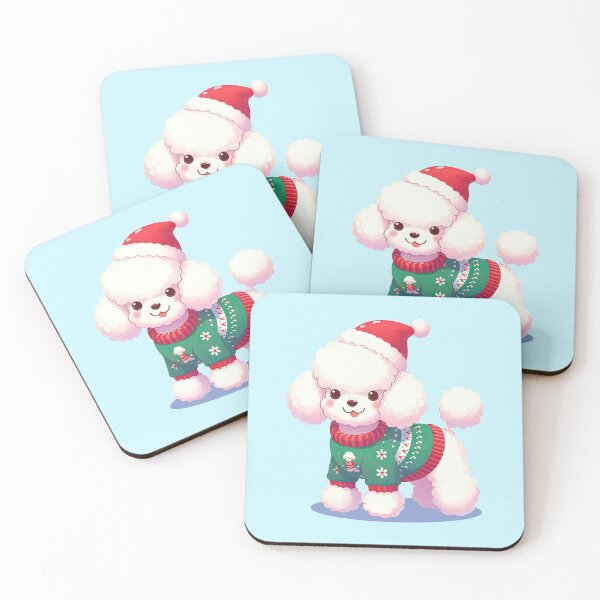 Item preview, Cute Christmas Poodle  designed and sold by KAI-Studio.