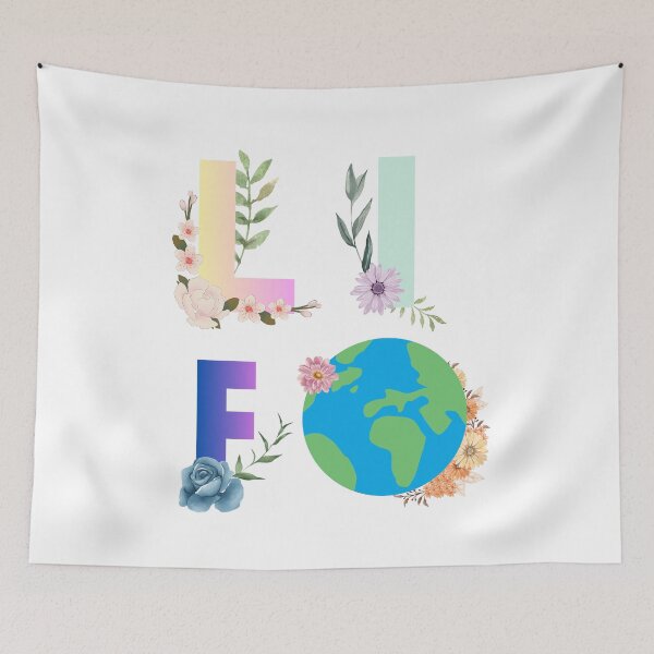 Item preview, Life earth graphic text design  designed and sold by Cosmicworld07.