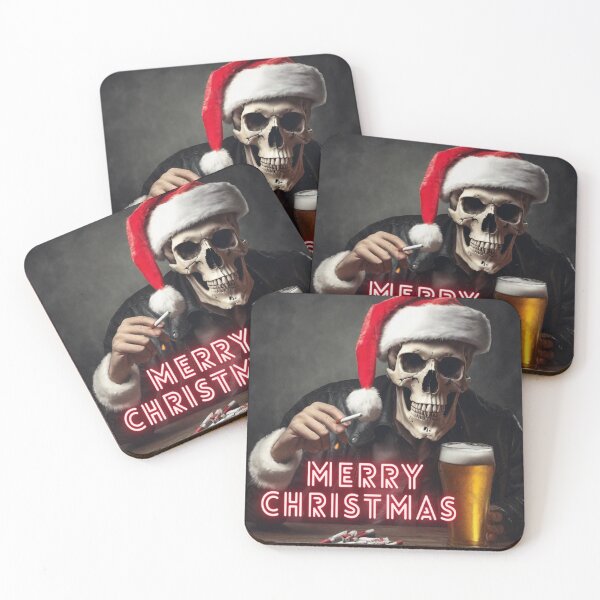Item preview, merry christmas skull designed and sold by Luhgoveiia.