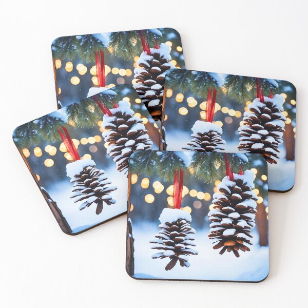 Item preview, Pinecones in the snow designed and sold by Earth Nature Creations.