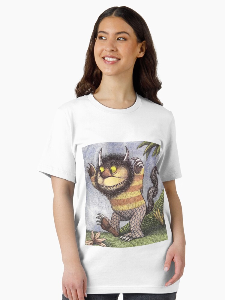 Women's T-Shirts [Out of Print] Maurice Sendak / IMAGINATION CELEBRATION Scoop Neck Tee (Midnight Navy) (Womens) Maurice Sendak