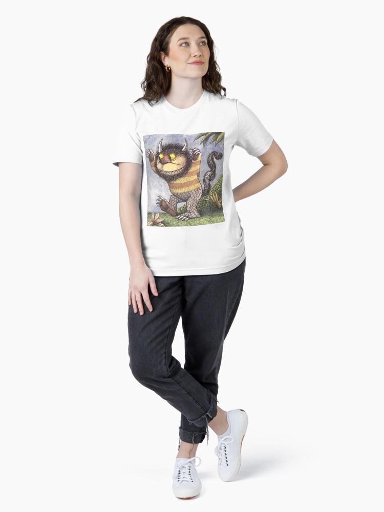 Women's T-Shirts [Out of Print] Maurice Sendak / IMAGINATION CELEBRATION Scoop Neck Tee (Midnight Navy) (Womens) Maurice Sendak
