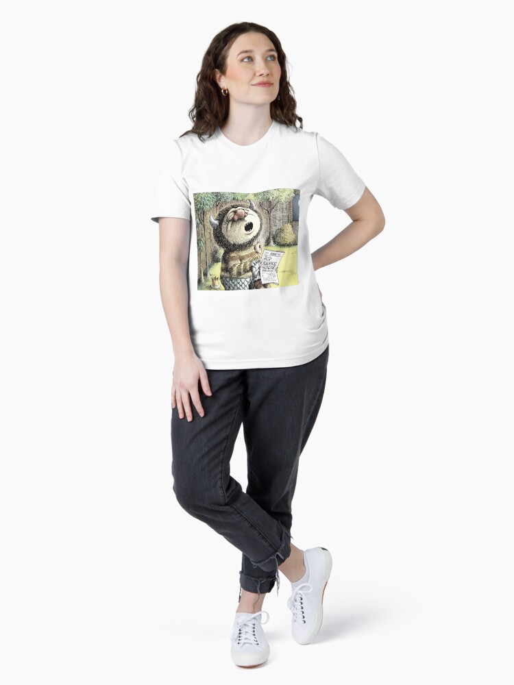 Women's T-Shirts [Out of Print] Maurice Sendak / IMAGINATION CELEBRATION Scoop Neck Tee (Midnight Navy) (Womens) Maurice Sendak