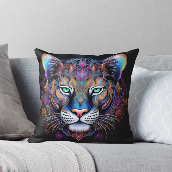 Item preview, tiger in neon colors designed and sold by aipaint.