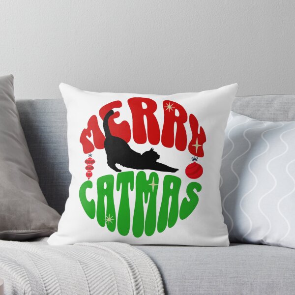 Item preview, Merry Catmas Black Cat Groovy Christmas designed and sold by PG Illustration.