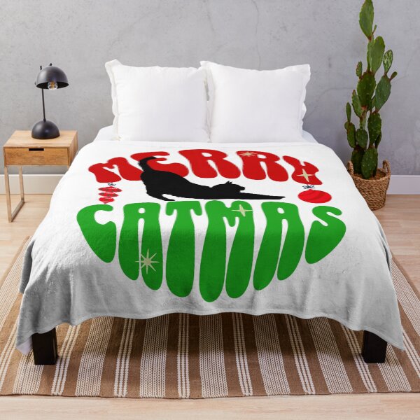 Item preview, Merry Catmas Black Cat Groovy Christmas designed and sold by PG Illustration.