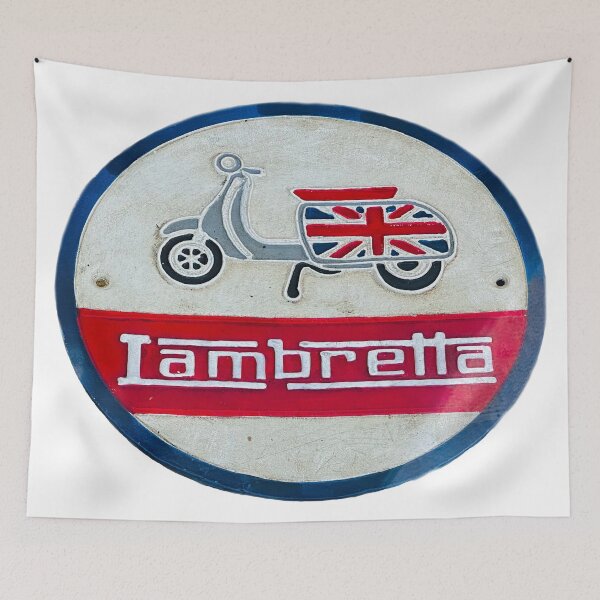 Item preview, Lambretta metal sign vintage oval designed and sold by RoyalTarget.