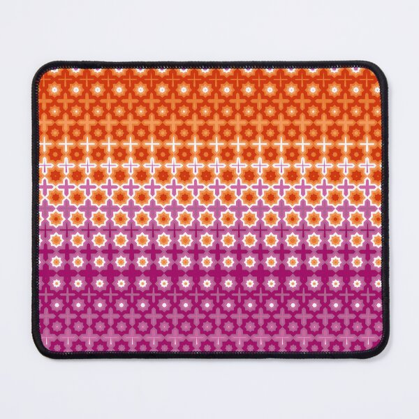 Item preview, Subtle Lesbian Flag Colors Geometric Morphed Pattern designed and sold by ontrendshirts.