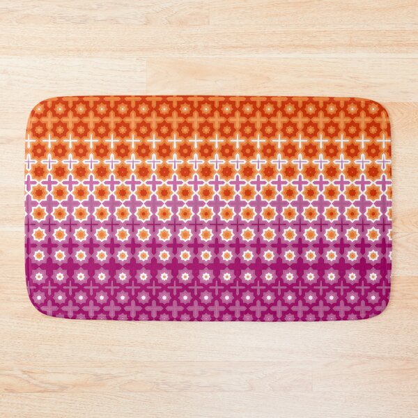 Item preview, Subtle Lesbian Flag Colors Geometric Morphed Pattern designed and sold by ontrendshirts.