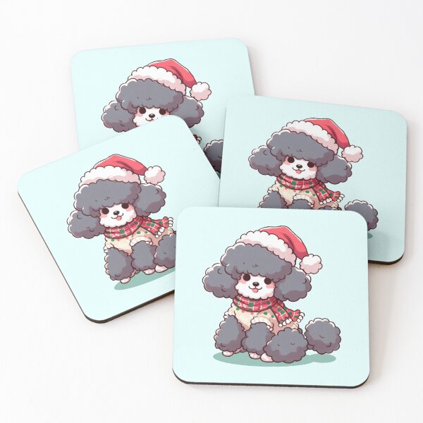 Item preview, Cute Christmas Poodle designed and sold by KAI-Studio.