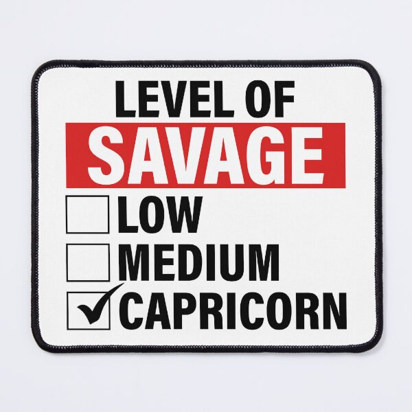 Item preview, Level of savage low medium Capricorn black designed and sold by HofTao.