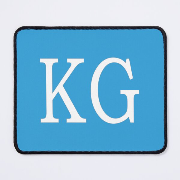 Item preview, KG Initials Monogram Elegant White Letters designed and sold by Jeallan Designs.