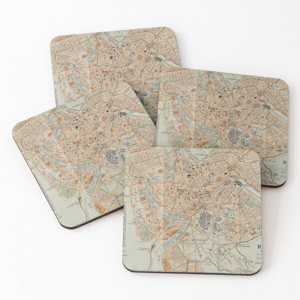 Item preview, Vintage Map of Rome Italy (1911) designed and sold by BravuraMedia.