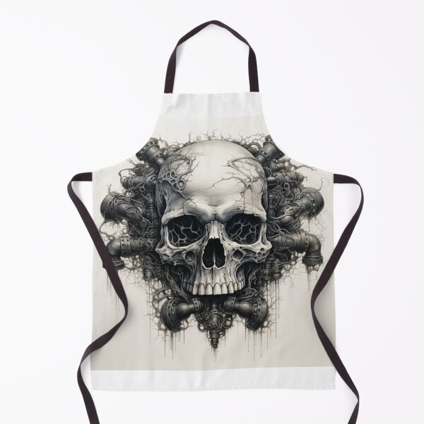 Item preview, Industrial Pipes Skull Art designed and sold by deathmetalart.