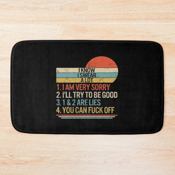 Item preview, Sarcastic Shirt, I Know I Swear A Lot Vintage Retro Tee, Funny Swearing Rude Cursing Gift Humorous Men Women T-Shirt designed and sold by Sifoustore.