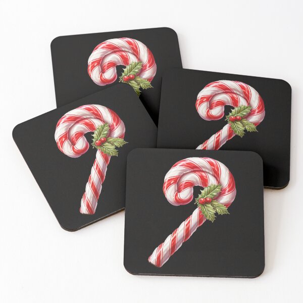 Item preview, Candy Cane Adorned with a Sprig of Holly designed and sold by dcrc.
