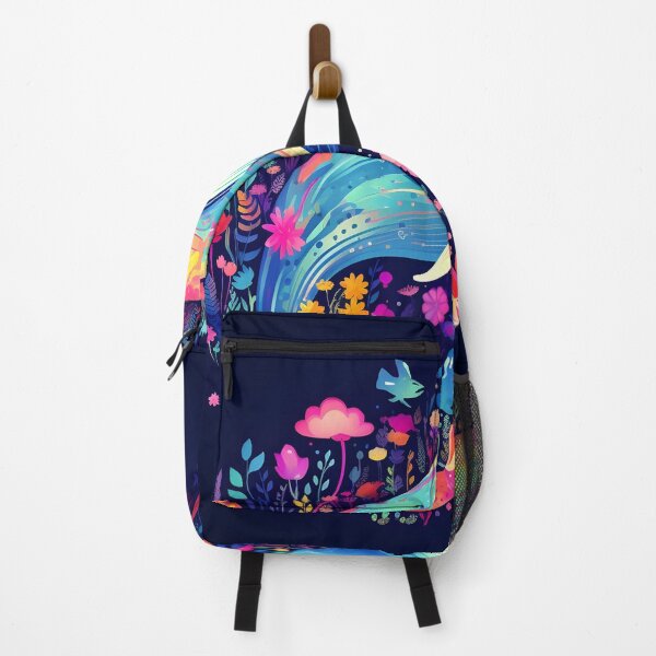 Item preview, Colorful humpback whale floral print designed and sold by dcrc.