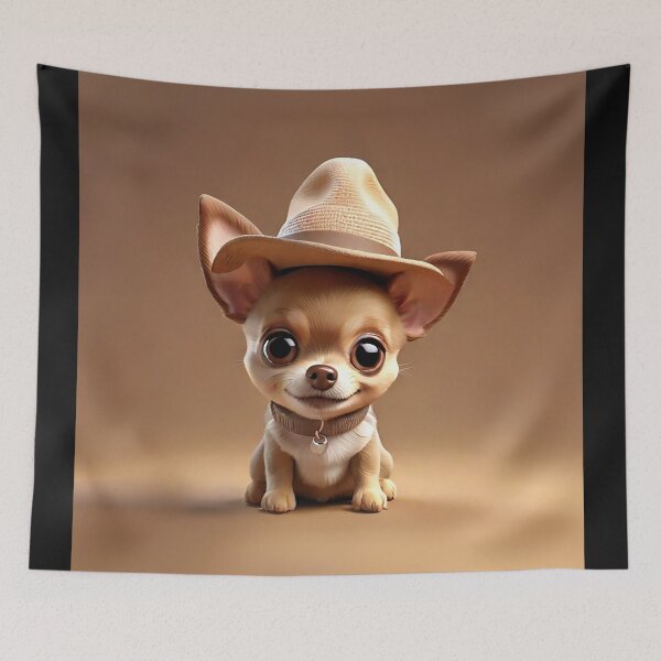 Item preview, Cute smiling cartoon Chihuahua dog designed and sold by Colorful-Worlds.