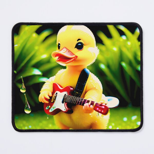 Item preview, Cute baby Duck playing Guitar designed and sold by OutdoorArtistry.