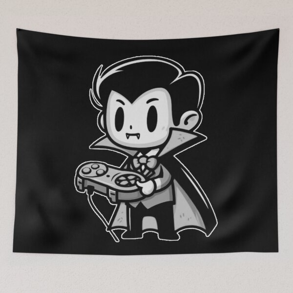 Artikelvorschau, Cartoon Vampir Gamer Noir entworfen und verkauft von OB Print.