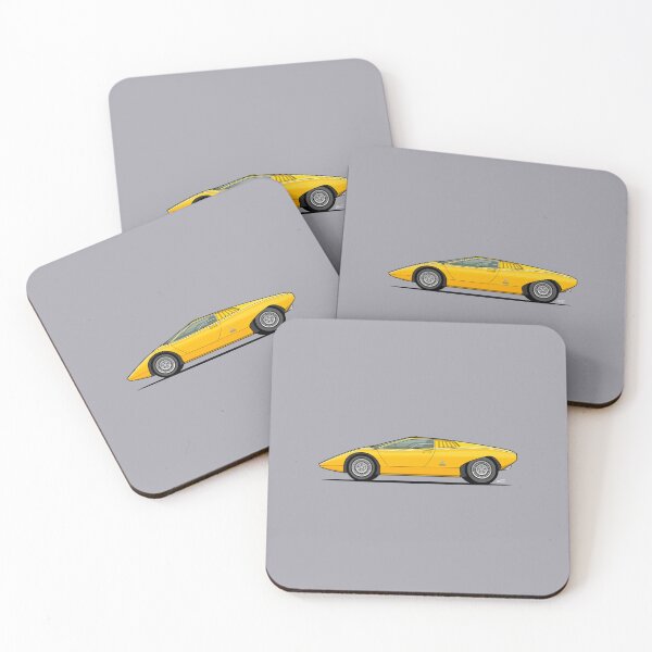 Item preview, Italian wedge shaped concept car Single Illustration designed and sold by RJWautographics.