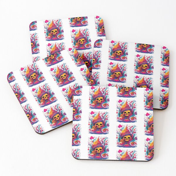 Item preview, Cosmic ace of space death skull pattern funky psychedelic! designed and sold by Ignorant-Artist.
