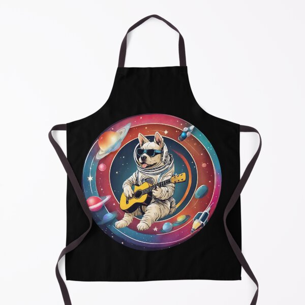 Item preview, GUITARIST SPACE DOG 3 – astronaut dog – space dog - cosmonaut dog- rock dog designed and sold by Musicians-world.