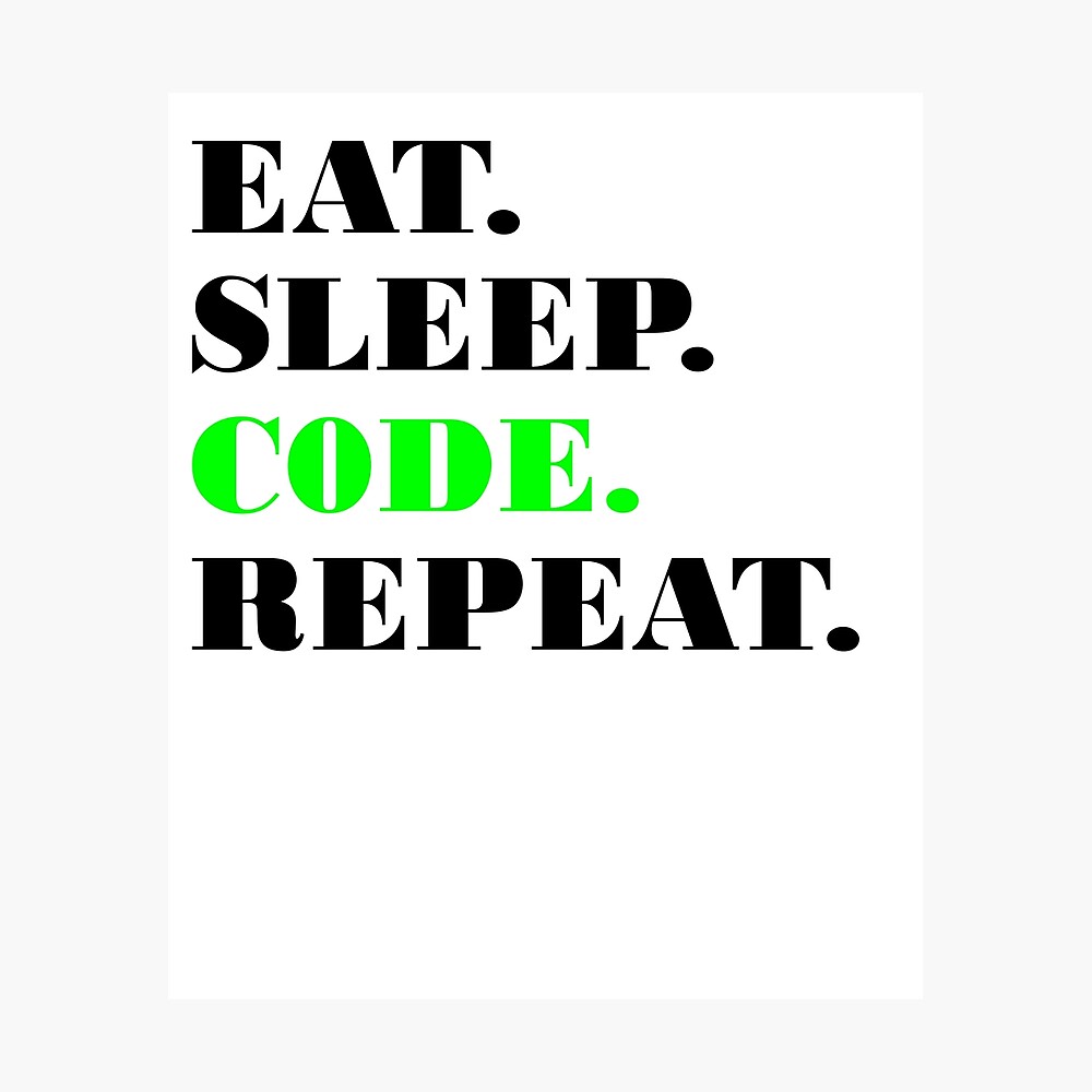 HILLBACK Funny Computer Science Programmer Eat Sleep Code Funny