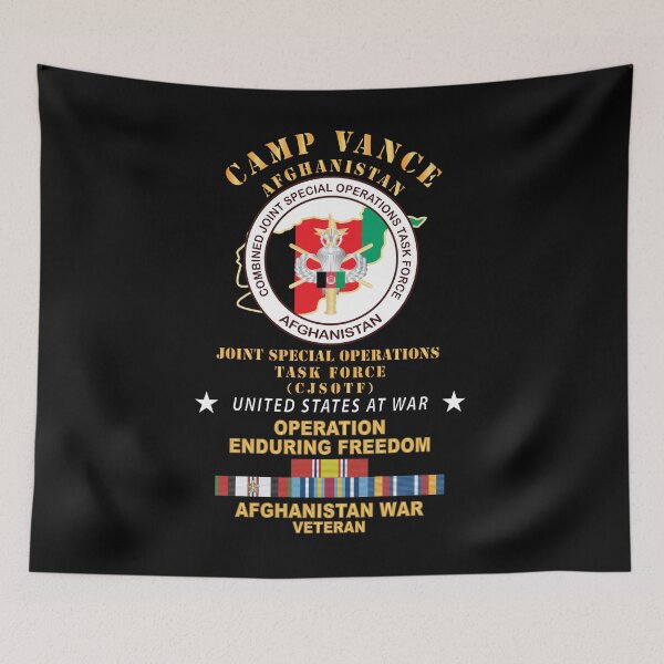 Item preview, SOF - Camp Vance - Afghanistan - Combined Joint Special Operations Task Force - OEF - Afghanistan w SVC X 300 designed and sold by Military Insignia Products.