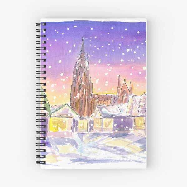 Item preview, Cologne Germany Winter Scene with Cathedral and XMAS Market designed and sold by artshop77.